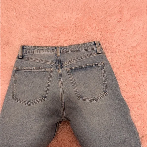 Zara Women's Sky Blue Straight Jeans - Picture 8 of 12